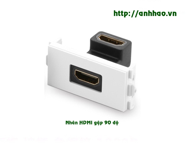Nhân ổ cắm HDMI chuẩn wide gấp 90 độ
